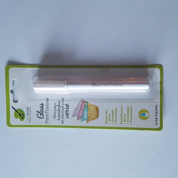 Glass Paint Fineliner Marker 3ml (White) - Picture 2 of 7